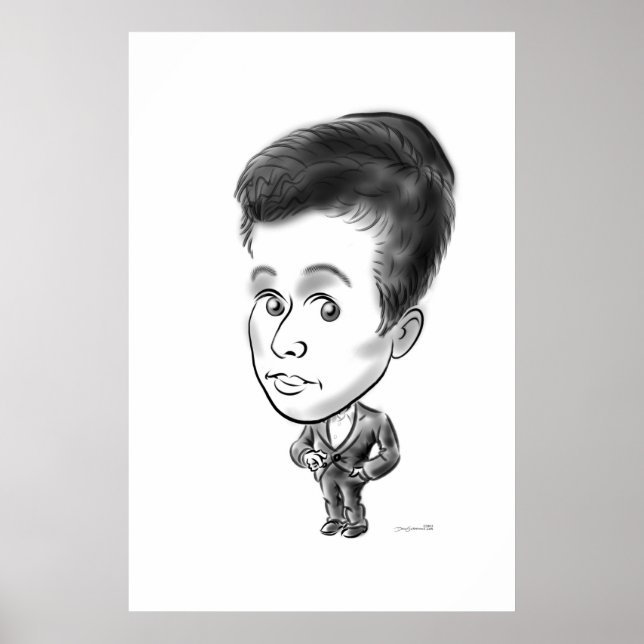 Karikaturenzeichen an Bord 13b Poster (Vorne)