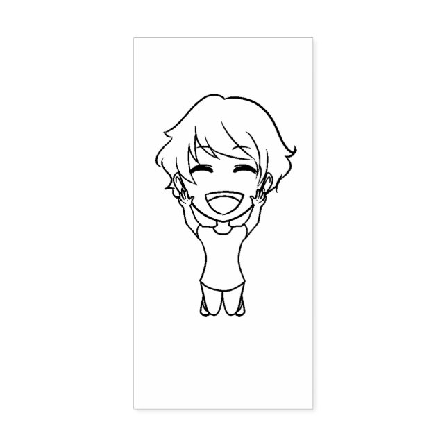 Karikaturenzeichen c1e4p20 gummistempel (Prägung)