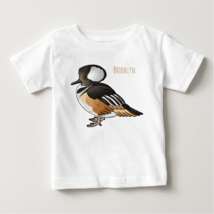 Karikaturillustration eines Kappensäger-Vogels Baby T-shirt