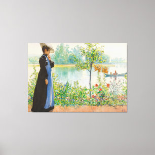 Karin am Shore von Carl Larsson (1908) Leinwanddruck