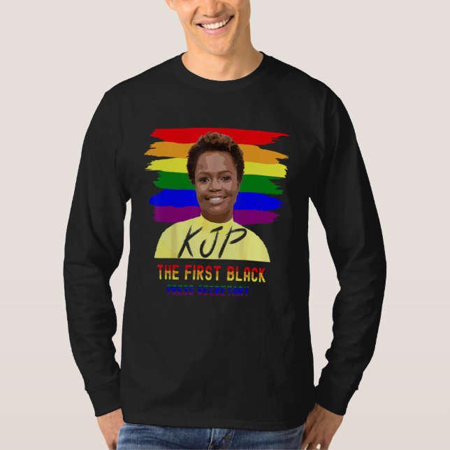 Karine Jean Pierre Black African Frau Secretary P T-Shirt (Vorderseite)
