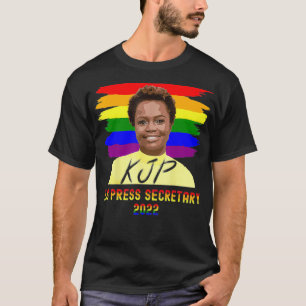 Karine Jean Pierre Erste Pressesprecherin Schwarz  T-Shirt