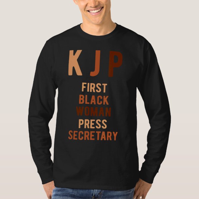 Karine Jean Pierre First Black Woman Press Secreta T-Shirt (Vorderseite)