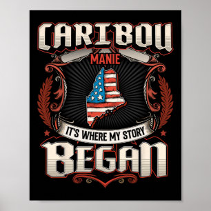 Kariou Maine Unabhängigkeitstag der USA Poster
