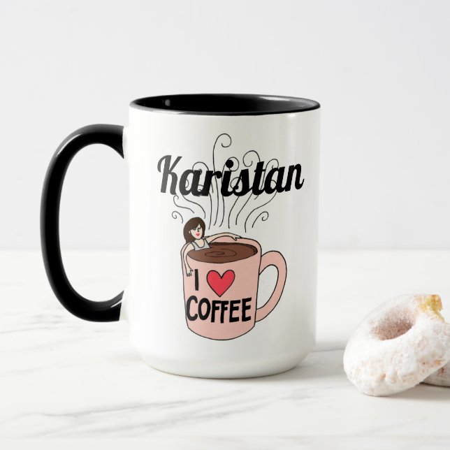 Karistan Lieben Kaffee Tasse (Mit Donut)