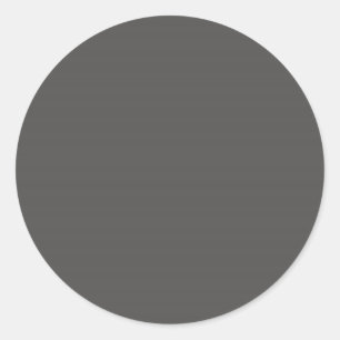 Karkohle-Grau-Rundsticker Runder Aufkleber