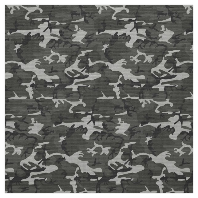 Karkohle Gray Camouflage Stoff (Muster)