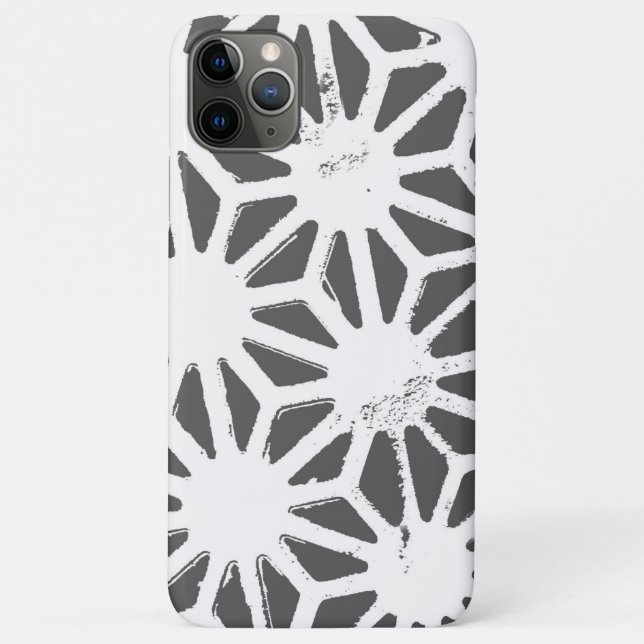 Karkohlegrau-geometrisches Muster Case-Mate iPhone Hülle (Rückseite)
