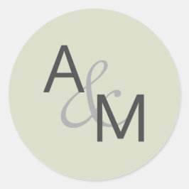 Karkohlegraue Umschlag Aufkleber