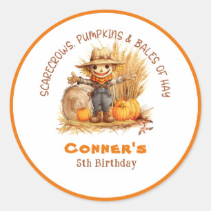 KARKROW PUMPKINS & BALES DES HEUTIGEN GEBURTSTAGS RUNDER AUFKLEBER