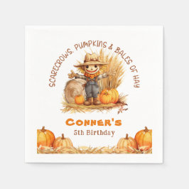 KARKROW PUMPKINS & BALES DES HEUTIGEN GEBURTSTAGS SERVIETTE