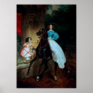 Karl Bryullov: Ein Rider Poster
