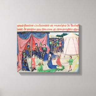 Karl der Große und seine Barons, die verzaubert Leinwanddruck