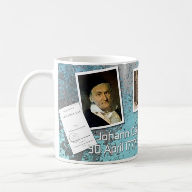 Karl F. Gauss Mug für Mathe-Liebhaber Kaffeetasse (Links)
