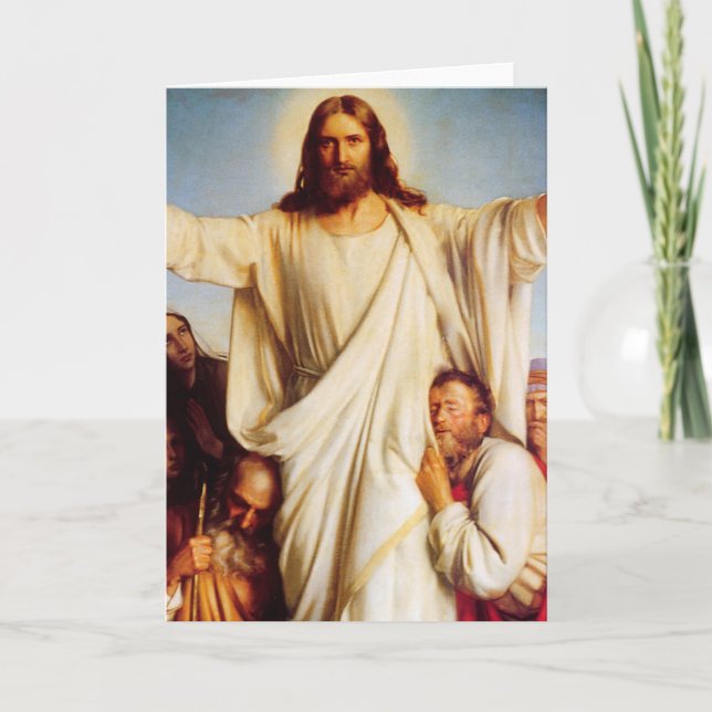 Karl Heinrich Bloch - Consolator Feiertagskarte (Vorderseite)