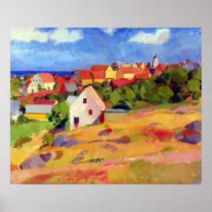 Karl Isakson View über Gudhjem Poster