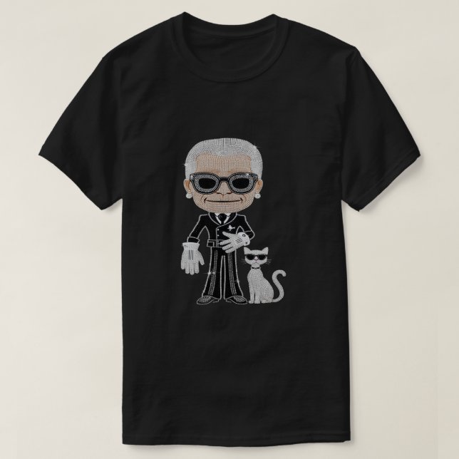 KARL LAGERFELD" T-Shirt (Design vorne)