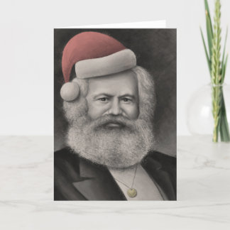 Karl Marx als Sankt 1 Feiertagskarte