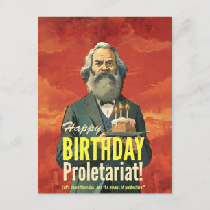 Karl-Marx-Bücherleser-Geschenk Postkarte