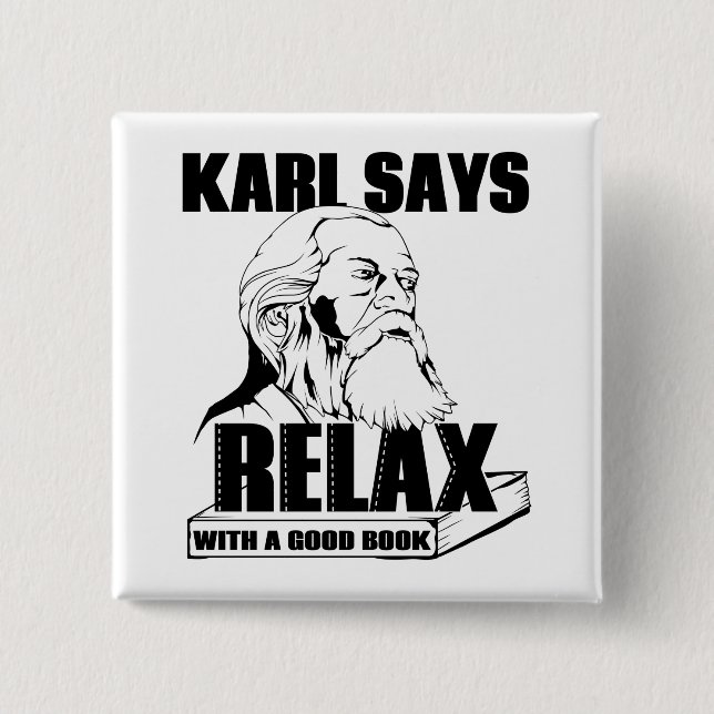 Karl Marx Button (Vorderseite)