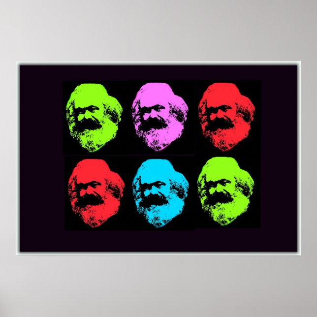 Karl Marx Collage Poster (Vorne)