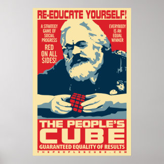 Karl Marx - Der Volkskube: OHP Poster