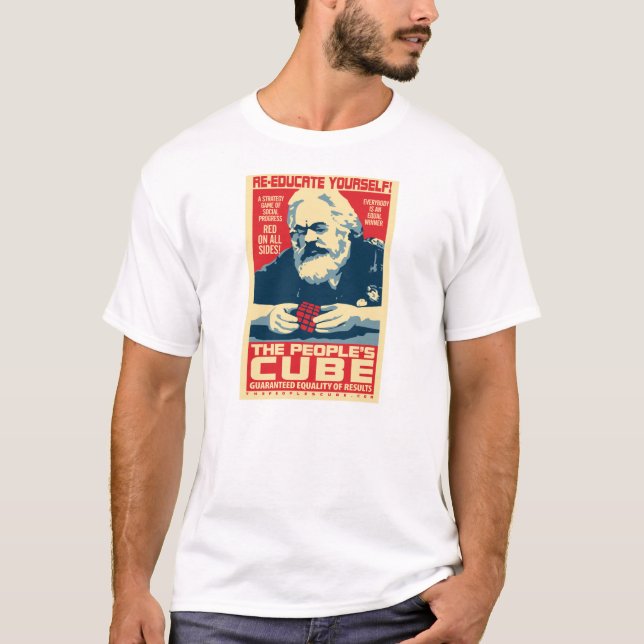 Karl Marx - der Würfel der Leute: OHP T - Shirt (Vorderseite)