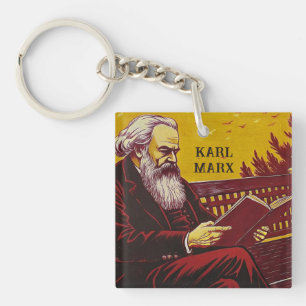 Karl Marx (Gründer des Marxismus) Geschenk Schlüsselanhänger