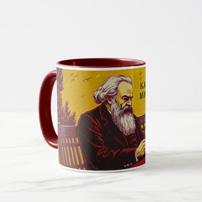Karl Marx (Gründer des Marxismus) Geschenk Tasse (Vorderseite Links)