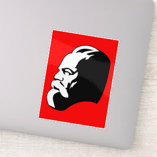 Karl Marx, Kommunismus, Sozialismus, Sowjetunion Aufkleber