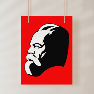 Karl Marx, Kommunismus, Sozialismus, Sowjetunion Poster