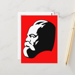 Karl Marx, Kommunismus, Sozialismus, Sowjetunion Postkarte