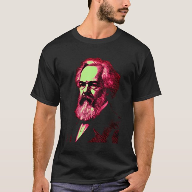 Karl Marx Marxismus Sozialismus Kommunismus Politi T-Shirt (Vorderseite)