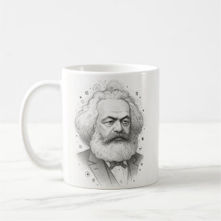 Karl Marx Portrait Design Kaffeetasse