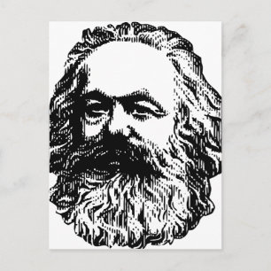 Karl Marx Postkarte