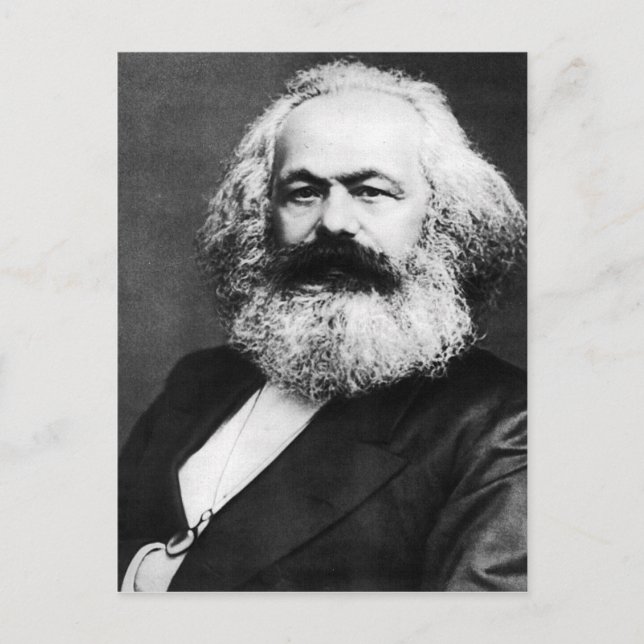 Karl-Marx Postkarte (Vorderseite)