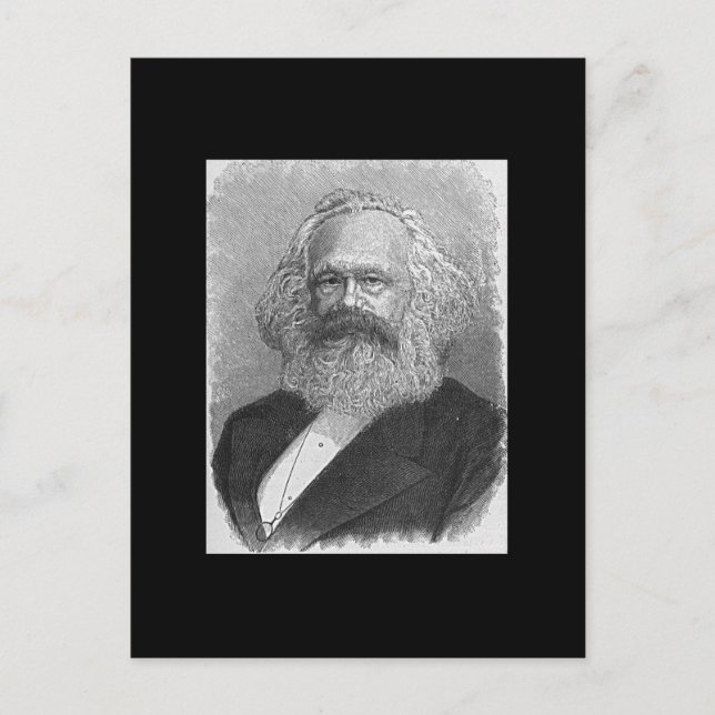 Karl Marx Postkarte (Vorderseite)