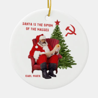Karl Marx Santa Keramikornament