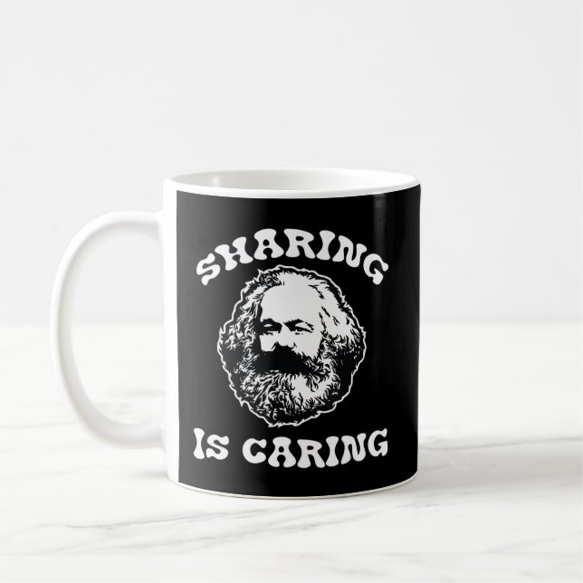 Karl Marx Sharing Kümmre sozialistisch.pn Kaffeetasse (Links)