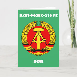 Karl Marx Stadt, Deutsche Republik Dankeskarte