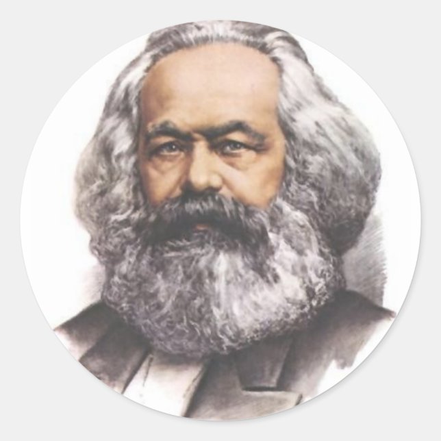 Karl Marx Stickers (Vorderseite)