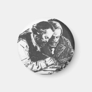 Karl Marx u. Friedrich Engels-Magnet Magnet
