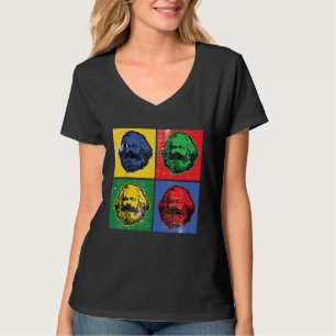 Karl Marx Vintager Retro Pop für Sozialismus Poli T-Shirt