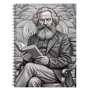 Karl Marx Zitat Design - Seien Sie die Veränderung Notizblock