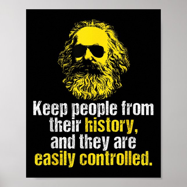 Karl Marx Zitat Funny Sozialistisches Party Dsa Poster (Vorne)