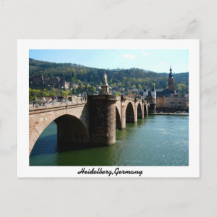 Karl-Theodor-Brücke Heidelberg Deutschland Postkarte