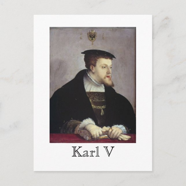 Karl V Postkarte (Vorderseite)