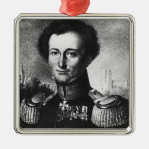 Karl von Clausewitz Silbernes Ornament