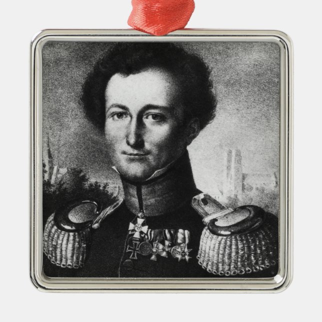 Karl von Clausewitz Silbernes Ornament (Vorne)