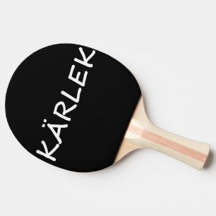 Kärlek, schwedische Liebe Tischtennis Schläger